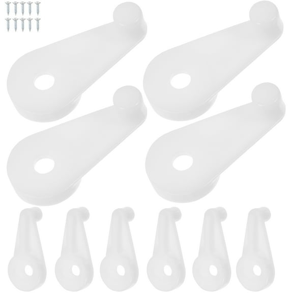 LOLIPPYY 100 Pieces White Plastic Mirror Glass Clips for Projects, Home Installations and Crafting Use