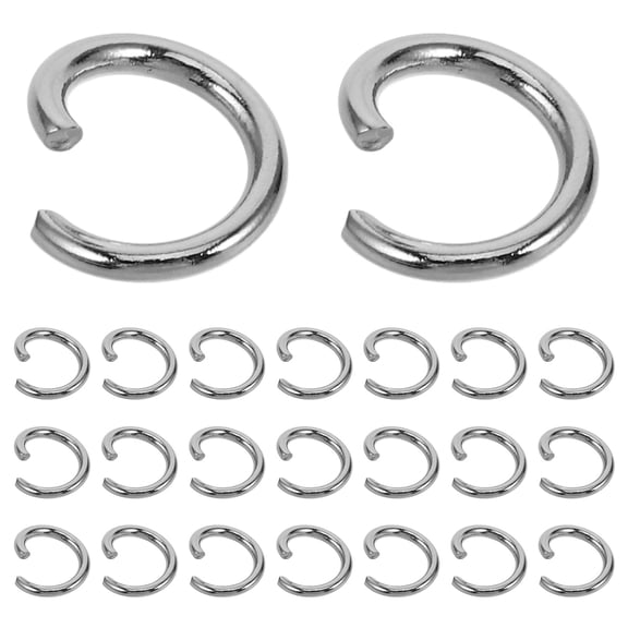 LOLIPPYY 100 Pcs Oval Linking Connector Iron for DIY Crafts and Jewelry Projects