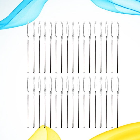 LOLIPPYY 100 Pcs Stainless Steel Blunt Needles with for Crafts, Sewing, and Home Use Accessories