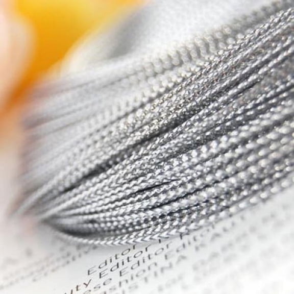 LOLIPPYY 100 Yard Metallic Plated Jewelry Beading Cord String for Beads, Pendants, Crafting, Jewelry Making Projects