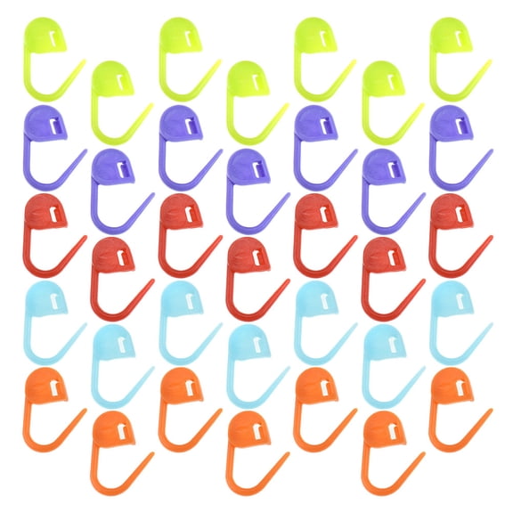 LOLIPPYY 1000Pcs Assorted Color Plastic Stitch Markers Durable Locking Knitting Accessory for DIY Use