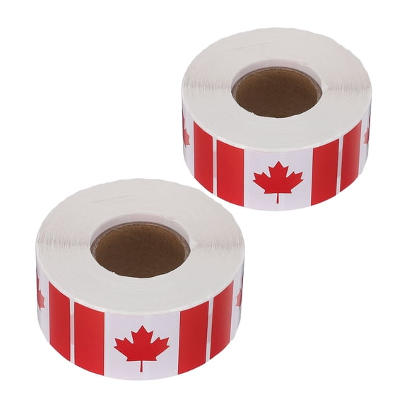LOLIPPYY 1000-Pack Canada Flag Decals for Car and Travel Gear with Bright, Authentic Colors