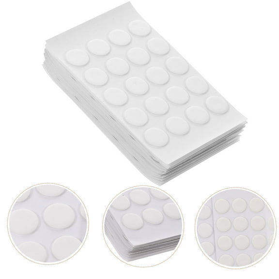 LOLIPPYY 1000Pcs Clear Double Sided Adhesive Dots for Wall Craft DIY No Trace Removable Strong Tape