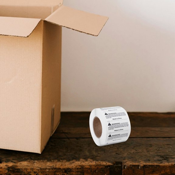LOLIPPYY 1000Pcs Self Adhesive Suffocation Warning Labels Clear Packing Box Warning Stickers
