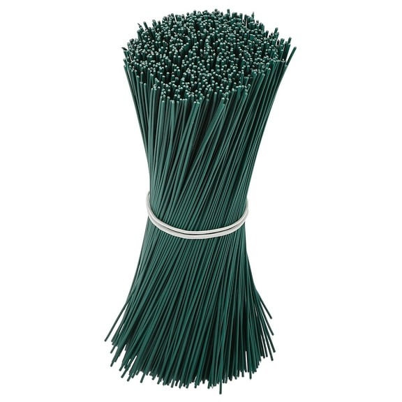 LOLIPPYY 1000Pcs Sturdy Green Gardening Iron Wire Twist Ties Multipurpose Plant Support Strap