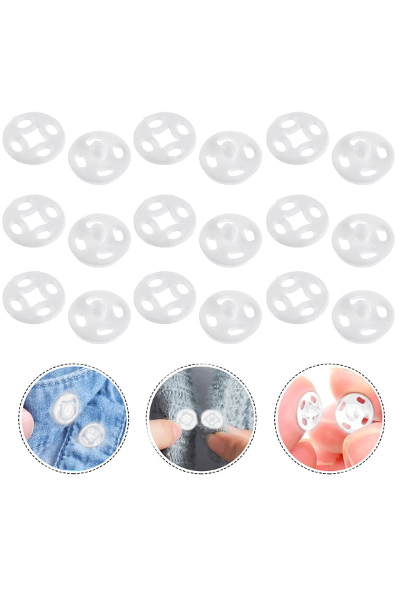 1000Pcs White Plastic T-Shirt Button Smooth Touch Clothes Craft Button