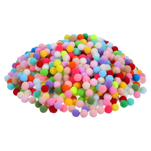 LOLIPPYY 1000pcs Multicolor Craft Pom Poms Assorted Colors for Kids Crafts, Home Decor, Party Decorations and Art Projects