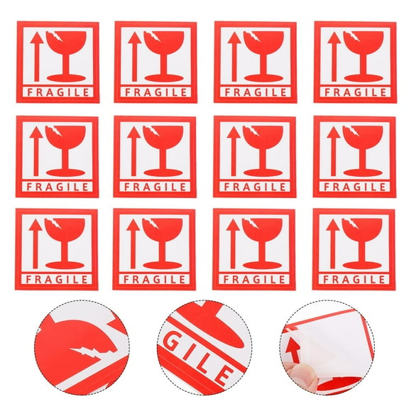 LOLIPPYY 1000pcs Packing Warning Sticker for Shipping Assorted Color Labels for Business Users