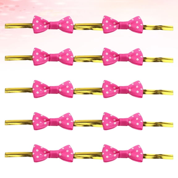 LOLIPPYY 100PCS Pastry Bag Ties Sealing Clip Polyester for Cake Shop Packaging