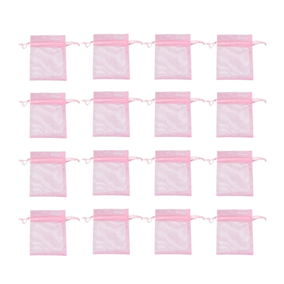 LOLIPPYY 100PCS Presents Packaging Bag Drawstring Sachets Bags for General Users Pink