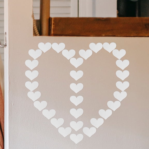 LOLIPPYY 100Pcs Acrylic Wall Stickers Silver Decorative Self Adhesive Wall Art Decor