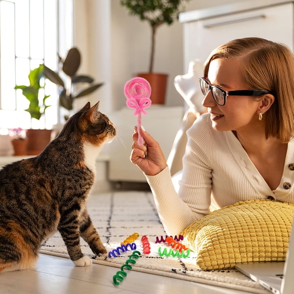 LOLIPPYY 100Pcs Assorted Color DIY Chenille Stems Plush Stick for Distraction