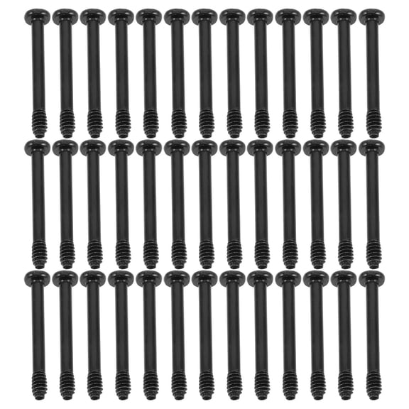 LOLIPPYY 100Pcs Black Pc Fan Screws for Computer Case Cooling Fan Mounting Hardware
