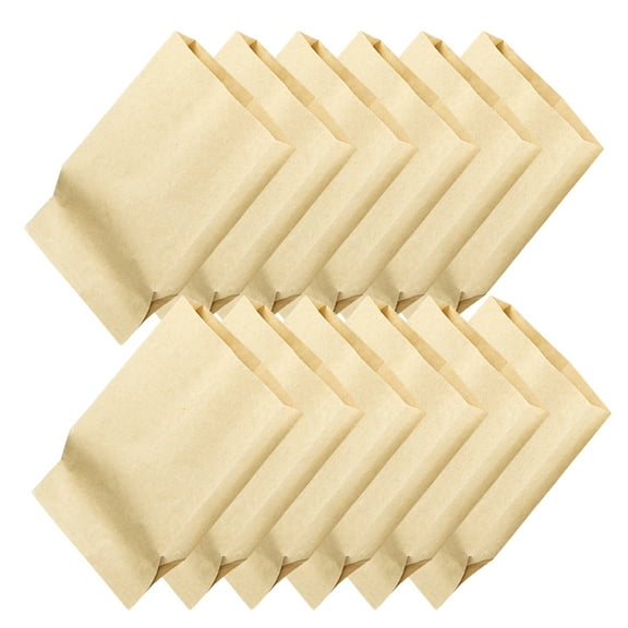LOLIPPYY 100Pcs Candy Bags Kraft Bulk Bags Beige Simple Design Holding for Guests