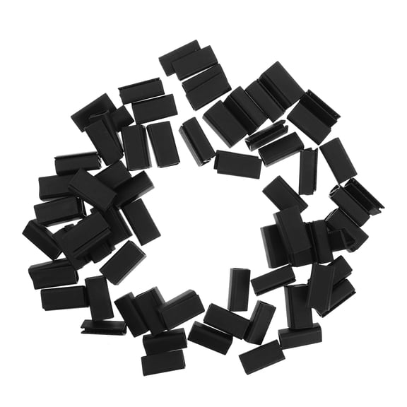 LOLIPPYY 100Pcs Car Floor Mat Clips Black Plastic Footwell Retainers for Curling Prevention and Stability