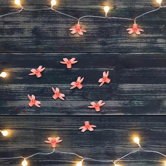 LOLIPPYY 100Pcs Cherry Blossom String Light Replacement Plastic Lamp Shades Decorative Covers for Wedding and Holiday