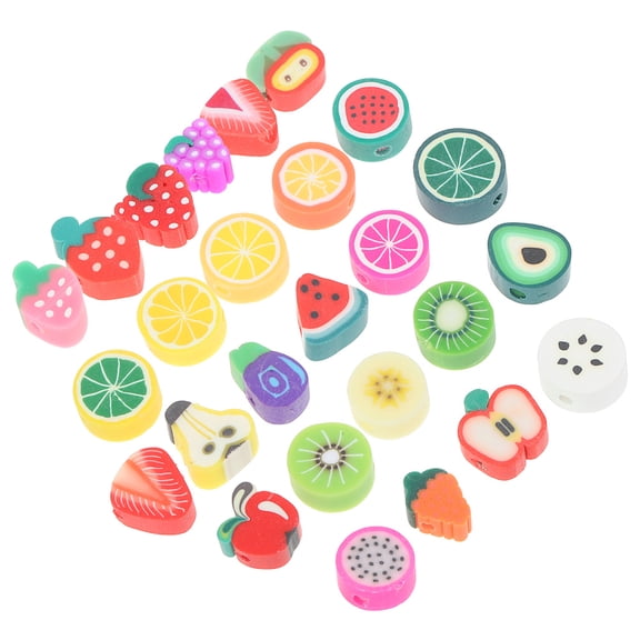 LOLIPPYY 100Pcs Clay Polymer Beads Assorted Color DIY Spacer Beads for Jewelry Making