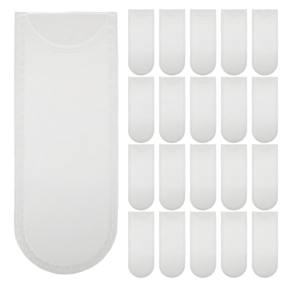 LOLIPPYY 100Pcs Clear Makeup Brush Covers Transparent Sleeve Dustproof Cosmetic Brush Protector for Daily Use
