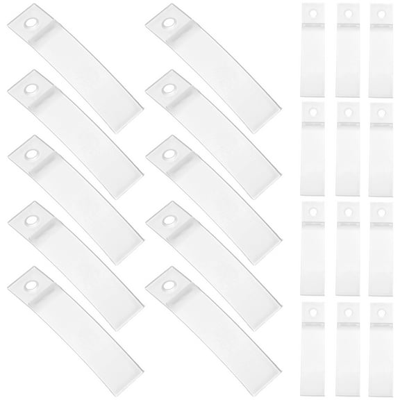 LOLIPPYY 100Pcs Clear Plastic Drawer Guides Drawer Stops for Quiet Cabinet Door Bumper Pads