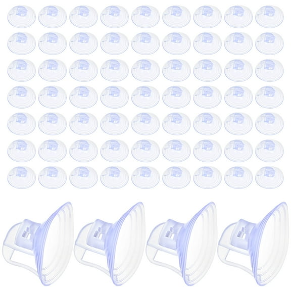 LOLIPPYY 100Pcs Clear Small Suction Cups for Car Window Sunshade Easy to Use and Durable