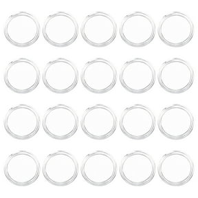 LOLIPPYY 100Pcs Convenient Coin Protectors Transparent Plastic Holders for Coin Collection Display