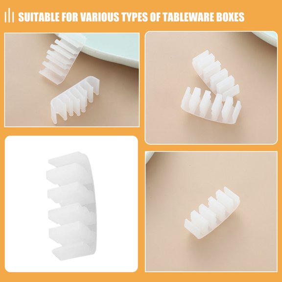 LOLIPPYY Fixed Card Slots Removable White Plastic 100pcs
