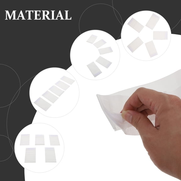 LOLIPPYY 100Pcs Disposable White Hair Bands Non-Woven Material for Salon and Spa Use