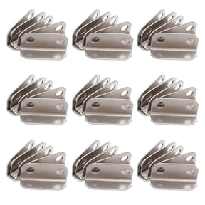 LOLIPPYY 100Pcs Durable Cold Roller Steel Lock Plate for Drawer and Cabinet Use