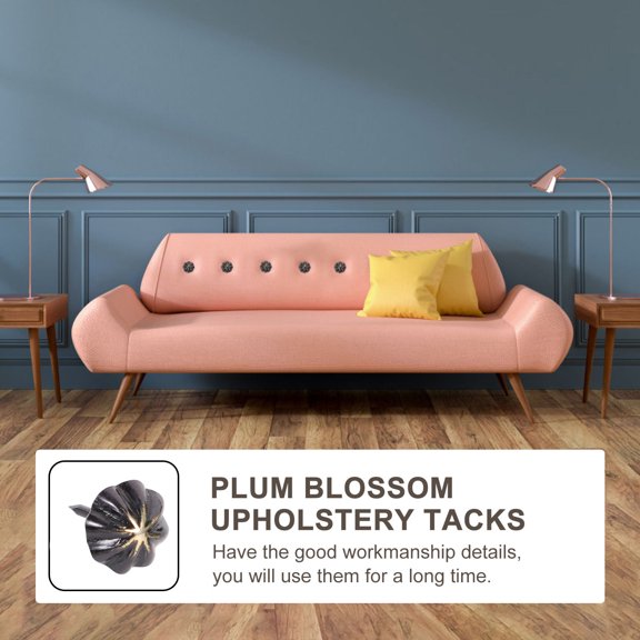 LOLIPPYY 100Pcs Furniture Nails Iron Weatherstrip Nails Decorative Tacks for Home Decor