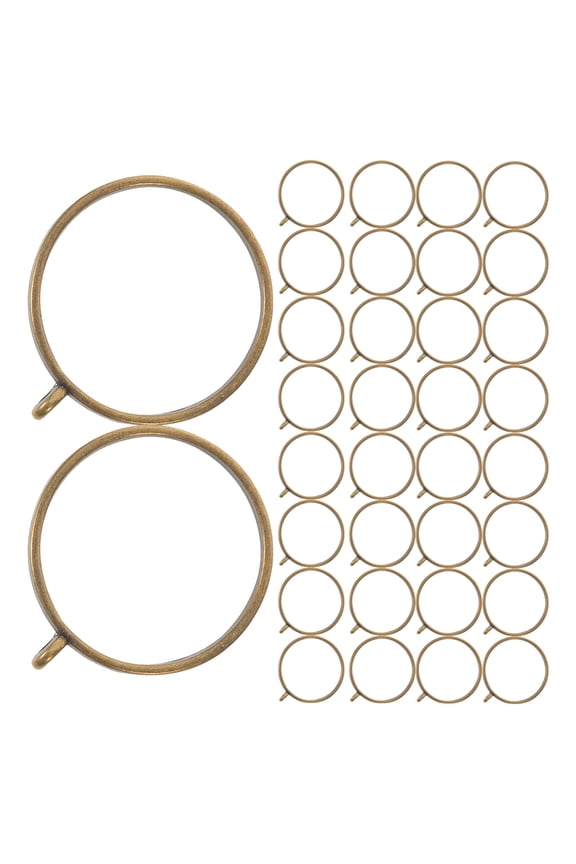 100Pcs Golden Alloy Resin Jewelry Bezels with Hollow Round Open Back Frame