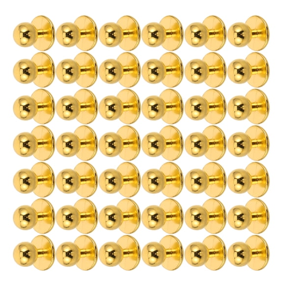 LOLIPPYY 100Pcs Golden Plastic Chef Buttons Easy Sew on Fasteners for Chef Coats and Jackets