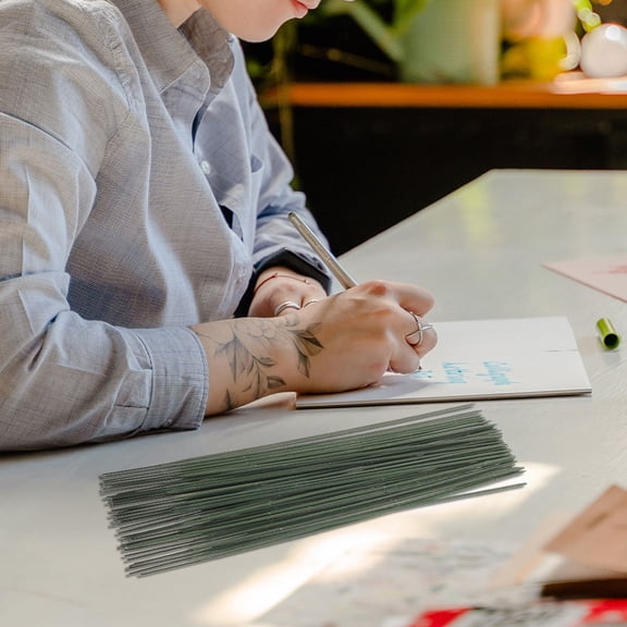 LOLIPPYY 100- Artificial Flower Stems with Wire Rods for Floral Arrangements, Crafts, and Home Decorations