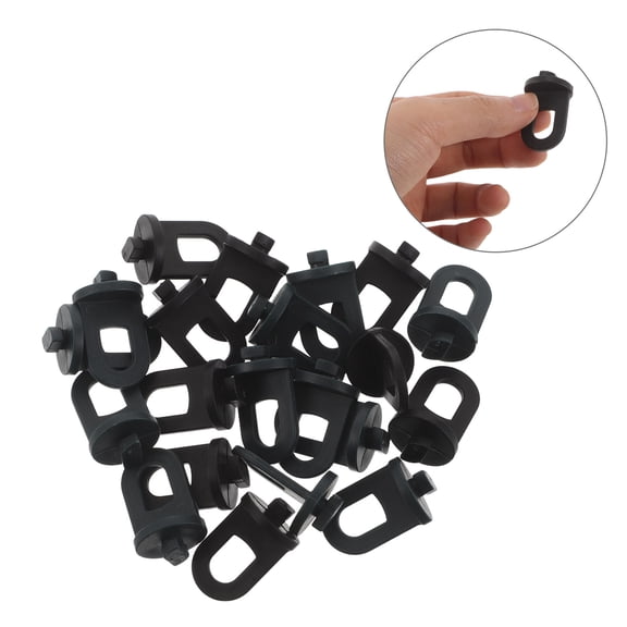 LOLIPPYY 100 Pieces Plastic Plant Hanger Clips for Greenhouse Arch Frame, Secure Pot Hooks for Hanging Plants