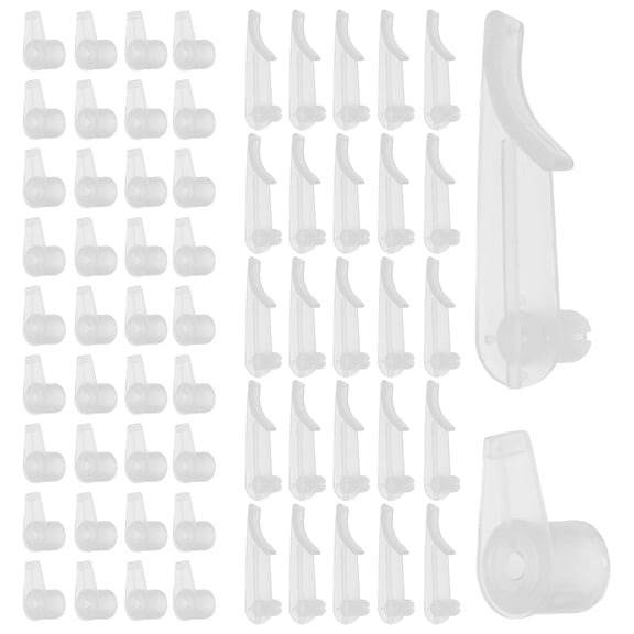 LOLIPPYY 100Pcs Flush Mount Plastic Buckle Clips for Secure Ceiling Lamp Shade Fitting