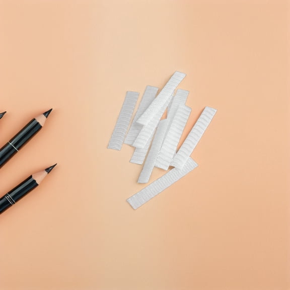 LOLIPPYY 100Pcs Makeup Brush Protector Covers White Universal Fit for Large and Small Brushes