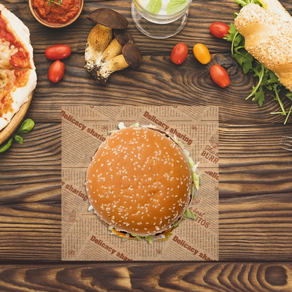 LOLIPPYY 100Pcs Multi Color Non Stick Food Wrapping Paper for Sandwiches Chips and Cake