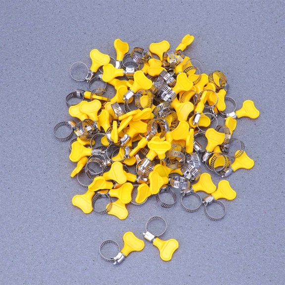 LOLIPPYY 100Pcs Multi Stainless Steel Pipe Clamp High Strength for Home Use Applications