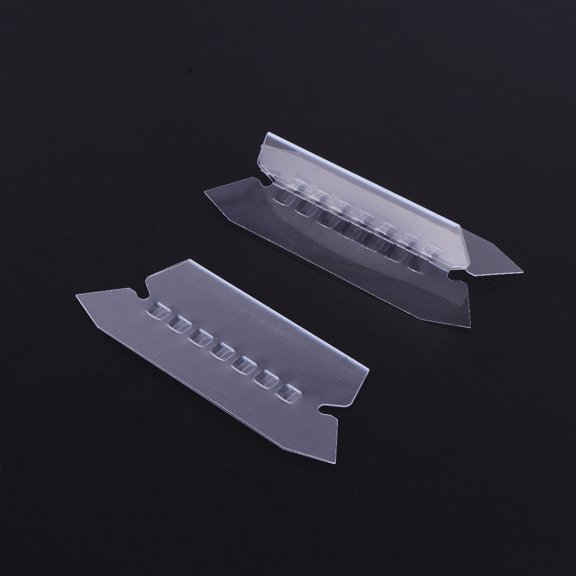 LOLIPPYY 100Pcs Office File Folder Labels Transparent Hanging Tabs for Quick File Finding