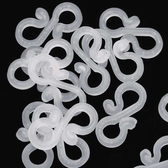 LOLIPPYY 100Pcs Outdoor White LED Light String Clips Compatible with Various String Lights for Home