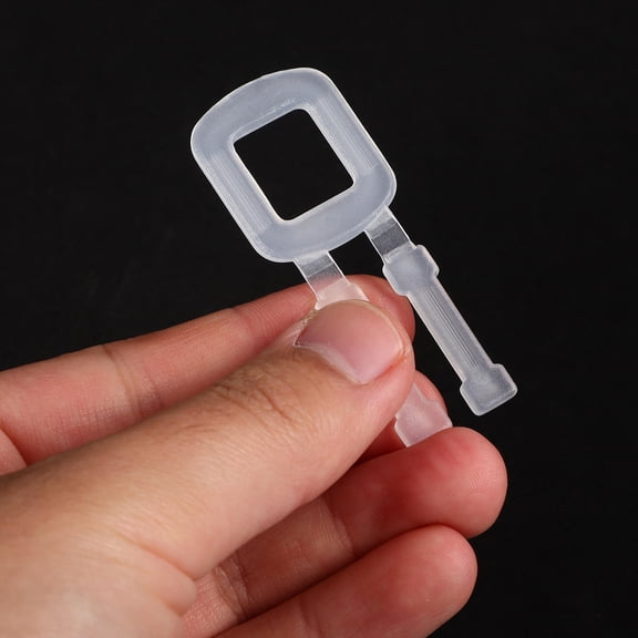 LOLIPPYY 100Pcs PP Material Transparent Carrying Handles for Shipping Boxes and Cartons
