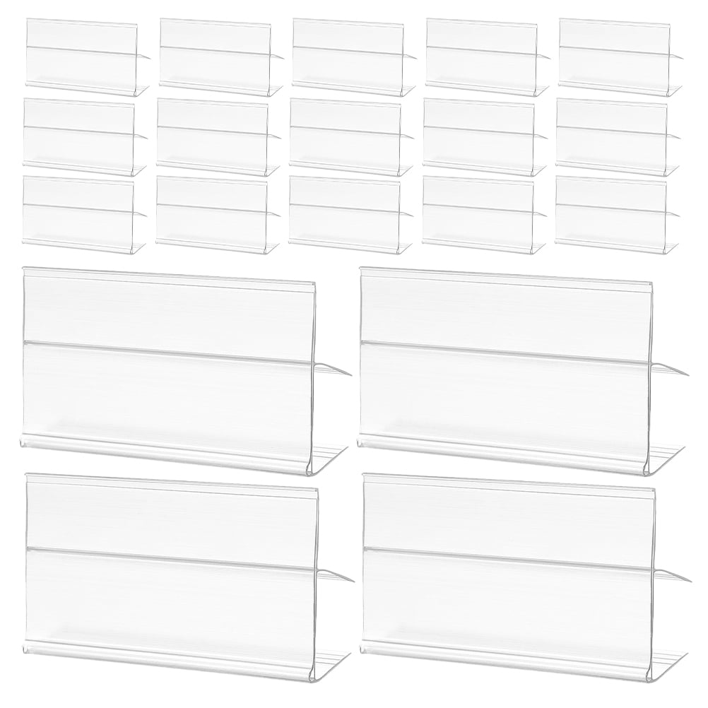 LOLIPPYY 100Pcs PVC Wire Shelf Clips for Accurate Price Label Display ...