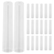 LOLIPPYY 100Pcs Pencil Extenders for Artists Transparent Plastic Caps Protect Pencil Tips for Drawing and Sketching