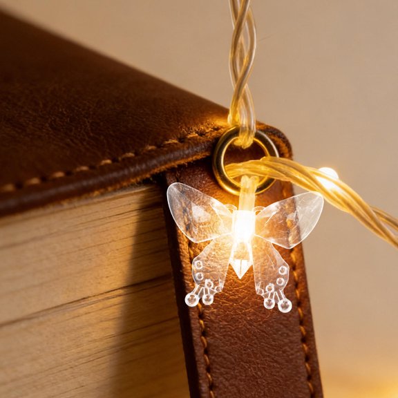 LOLIPPYY 100Pcs Plastic Butterfly Lamp Shades for LED String Lights Decorative Covers for Party and Wedding Lighting