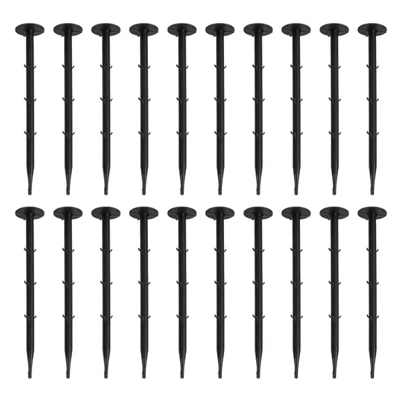 LOLIPPYY 100Pcs Plastic Ground Stakes Outdoor Plastic Stakes Garden Greenhouse Stakes