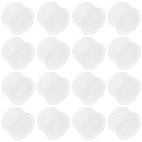 LOLIPPYY 100Pcs Plastic Hole Cover Transparent PE Bottle Stoppers for Kitchen Use