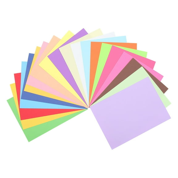 LOLIPPYY 100Pcs Printer Folding Paper for manipulative ability training Assorted Color Kindergarten