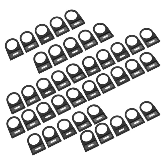 LOLIPPYY 100Pcs Replacement Switch Sign Black Plastic Push Button Label Board for Car Control Panels