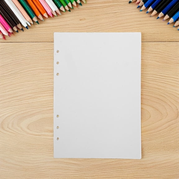 LOLIPPYY 100Pcs Reusable Double Sided Release Paper Refills for Sticker Binder Organizer Sheets White