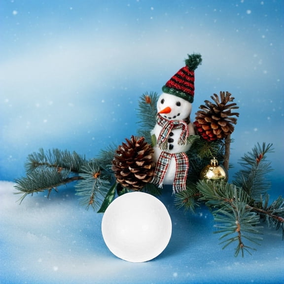 LOLIPPYY 100Pcs Round Solid Polystyrene Balls for Diy Material Craft Activities Wedding Ornaments