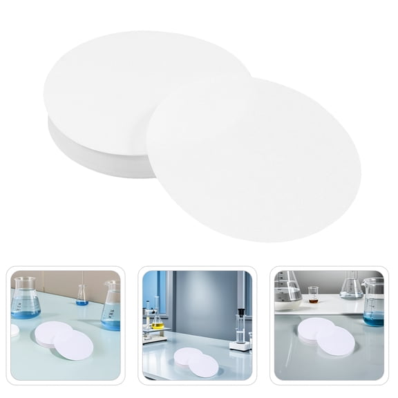 LOLIPPYY 100 Pieces Scientific Qualitative Filter Paper for Filtration with Low Impurity Levels
